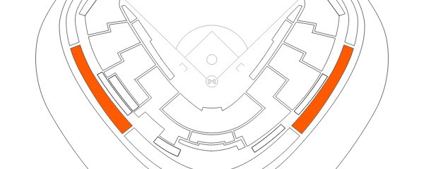 Spectator seating map